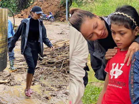 H’Hen Niê lội bùn tới thăm hỏi nạn nhân sạt lở đất ở Quảng Nam, Á hậu Thúy Vân kể hành trình sinh nở gây xúc động