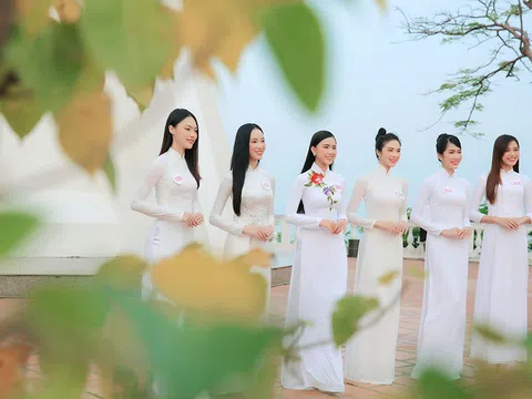Thí sinh HHVN 2020 đẹp tinh khôi với áo dài trắng, "check-in" thắng cảnh đẹp ở Vũng Tàu