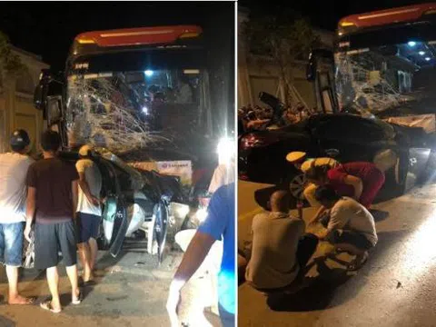 Ô tô con đối đầu xe khách ở Sầm Sơn, tài xế chết tại chỗ