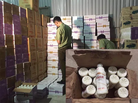 Hà Nội: Thu giữ hơn 2.500 thùng sữa chua uống không rõ nguồn gốc