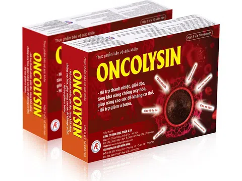 Oncolysin chỉ hỗ trợ giảm nguy cơ u bướu, không có tác dụng điều trị