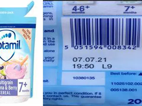 Thu hồi bột ngũ cốc Aptamil Multigrain Banana and Berry Cereal chứa mẩu nhựa gây hại