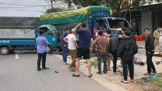 Bắc Giang: Tai nạn liên hoàn, hai người chấn thương nặng