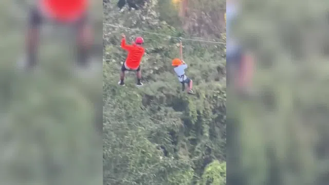 Clip: Đứt dây an toàn khi trượt zipline, cậu bé 6 tuổi rơi xuống từ độ cao 12m