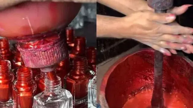 Clip: Công đoạn sản xuất sơn móng tay hút 16 triệu lượt xem trên Instagram