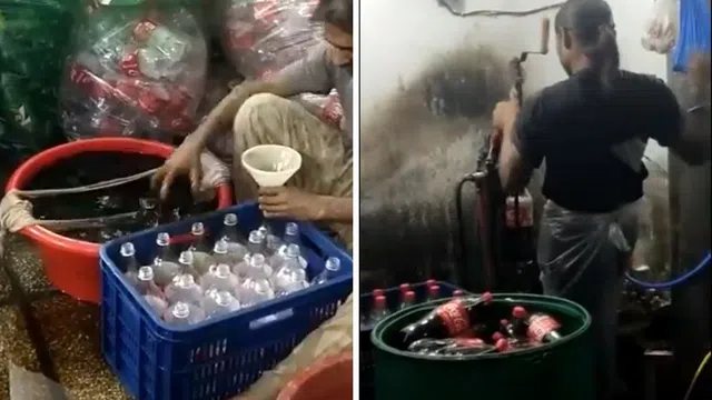 Clip: Quy trình sản xuất Coca-Cola giả khiến các tín đồ nước ngọt rùng mình