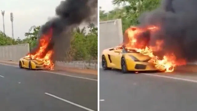 Tiếc hùi hụi khoảnh khắc Lamborghini bị "hóa vàng" giữa phố vì tranh chấp tiền bạc