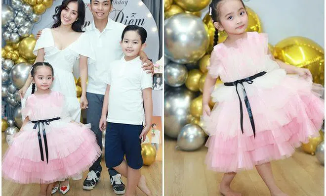 Con gái Khánh Thi tròn 4 tuổi: Xinh như công chúa, nhìn hình là biết mợ chảnh được cả nhà cưng