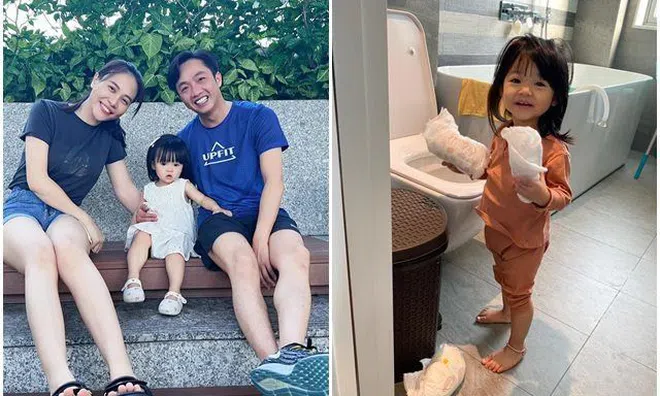 Đàm Thu Trang làm mẹ số hưởng: Nhà giàu nứt vách, con gái tiểu thư 2 tuổi đã tự giác dọn bỉm