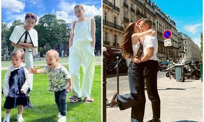 Được nói đi Pháp sinh con thứ 4, Hồ Ngọc Hà đáp: "Sợ rồi", các bé nghịch hơn giặc