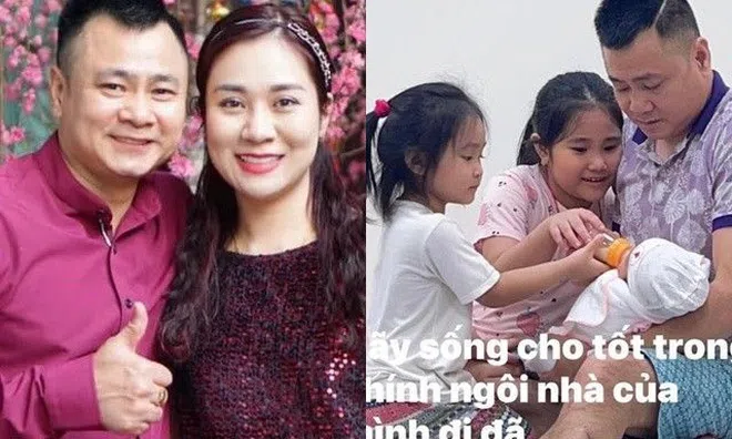 Tự Long cho con trai mới sinh bú sữa, nhận 500 bình luận với khoảnh khắc chụp 4 bố con