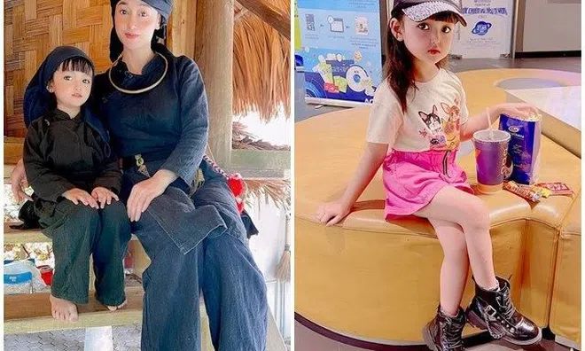 Hai bà cháu người Tày khiến ai cũng xuýt xoa: Cháu xinh như búp bê, bà U50 trẻ đẹp, đời tư quá nổi bật
