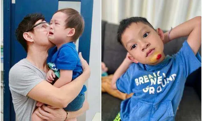 Lý Hải Minh Hà bất lực vì con út 6 tuổi hiếu động chấn thương đầy mình: Gãy tay, gãy xương đòn, rách cằm