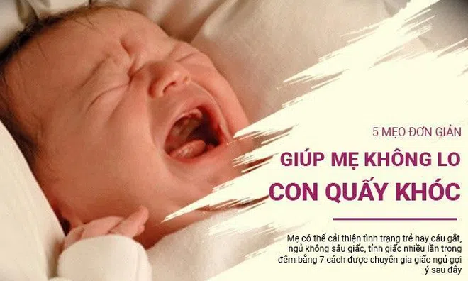 Chẳng lo con quấy khóc, thức giấc giữa đêm nếu mẹ áp dụng 5 mẹo sau