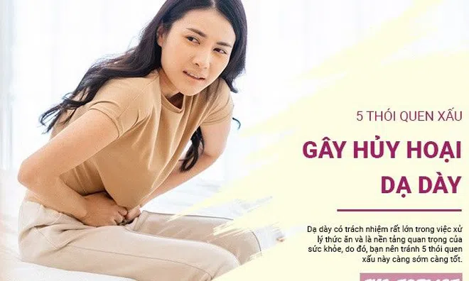 5 thói quen cực xấu khiến bạn âm thầm hủy hoại dạ dày của mình