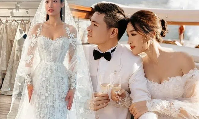 Đỗ Mỹ Linh đi thử váy cưới đẹp không tì vết, ngày thành nàng dâu cổ tích đã sẵn sàng