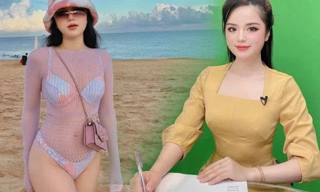 "Nữ MC thấp nhất VTV" lên sóng diện kín bưng, nay mặc đồ rách tứ tung, khoe dáng trên biển