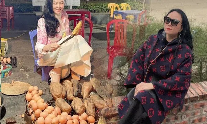 Phượng Chanel ngồi nướng bắp bên vệ đường vẫn mặc đồ sang chảnh như công chúa, bóc giá "phỏng tay"