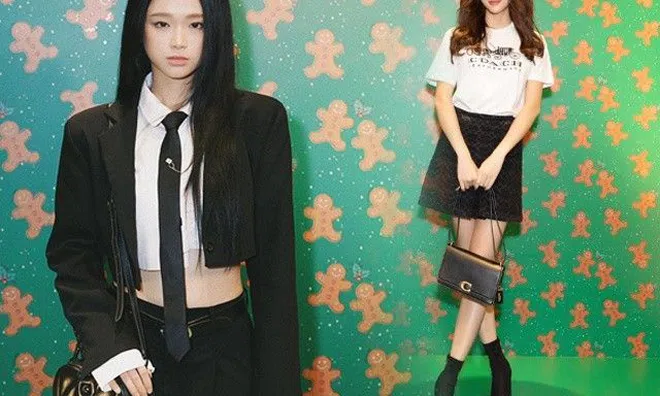 Đều diện trắng đen, Linh Ka cao tay khoe chiếc eo bé tí, Lương Thuỳ Linh phô diễn cặp chân dài miên man