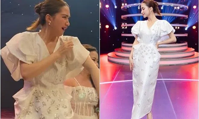 Hòa Minzy "tố" đàn anh làm hư váy 130 triệu cô mượn để lên sóng truyền hình