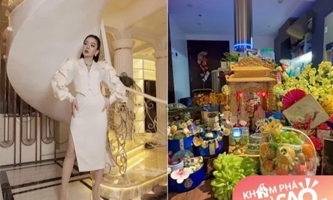 Lệ Quyên có 2 nhà ở Hà Nội – TP.HCM, cơ ngơi nào cũng trang trí Tết tươm tất, nhìn góc thờ mà mê