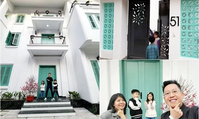 BTV VTV lấy vợ là đồng nghiệp, có biệt thự màu xanh cực đẹp, bề thế từ cái cổng làm bao người xuýt xoa