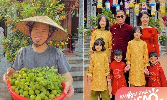 Vượng Râu hưởng thụ cùng vợ xinh và 5 con trong biệt phủ dát vàng, trồng cây nào cũng kín hoa quả