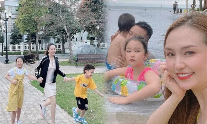 Vắng chồng, "vợ chủ tịch" của Tuấn Hưng vẫn cùng con rèn dáng, thảo nào ái nữ 6 tuổi cao vượt, càng lớn càng xinh