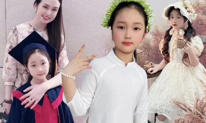 Con gái Tuấn Hưng càng lớn càng xinh kiểu hiền lành, diện áo dài trắng trông giống hệt mẹ hot girl