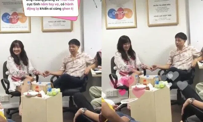 Vợ 2 hiếm hoi lộ diện, Thái Hòa nắm chặt tay bà xã không rời, có hành động "lạ" chốn đông người