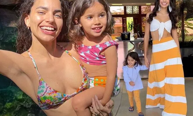 Bà mẹ cao 1m78 "kẹp nách" con gái 3 tuổi đi thi hoa hậu, bụng không một vết rạn