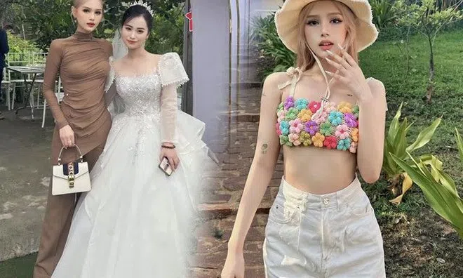 "Đệ nhất hot girl Vbiz" về quê ăn cưới, mặc kín từ đầu đến chân vẫn khoe đường cong trập trùng
