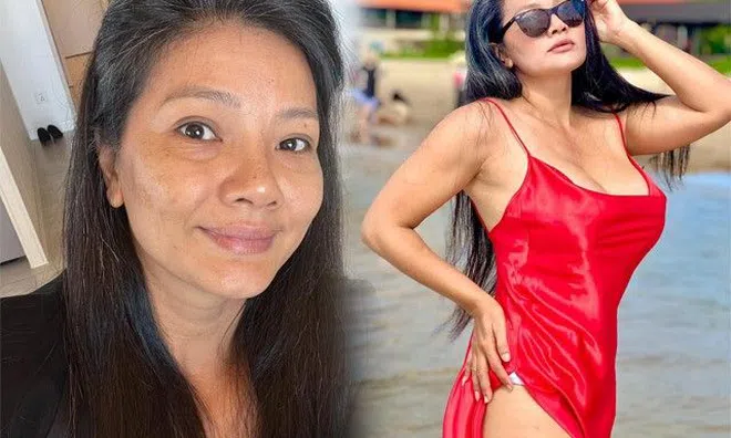 "Nữ hoàng cảnh nóng" tuổi U50 có mái tóc bạc trắng, thân hình "lão hóa ngược" đẫy đà