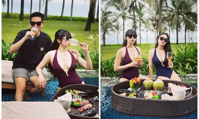 Sao Việt 24h: Vợ BTV Quốc Khánh khoe dáng chuẩn đét sau sinh 3 con nhưng vẫn bị ái nữ xinh đẹp "lấn lướt"