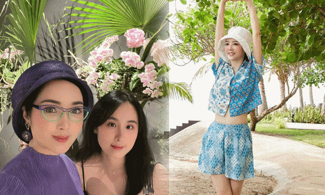 Phụ nữ U55 khó ai như nàng hậu Việt có 1-0-2, mặc váy xẻ suýt hớ hênh, "râu này cắm cằm kia" vẫn đẹp sang