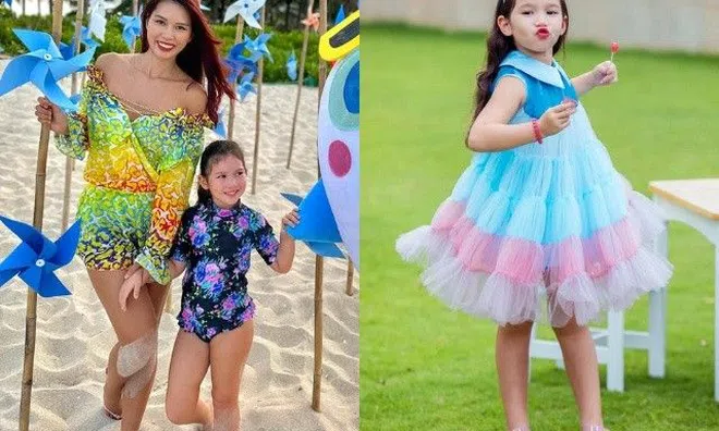 Lấy chồng Tây cao 2m, siêu mẫu Hà Anh 1m75 đẻ con gái lai xinh như búp bê, 5 tuổi ra dáng thiếu nữ chân dài "cực phẩm"