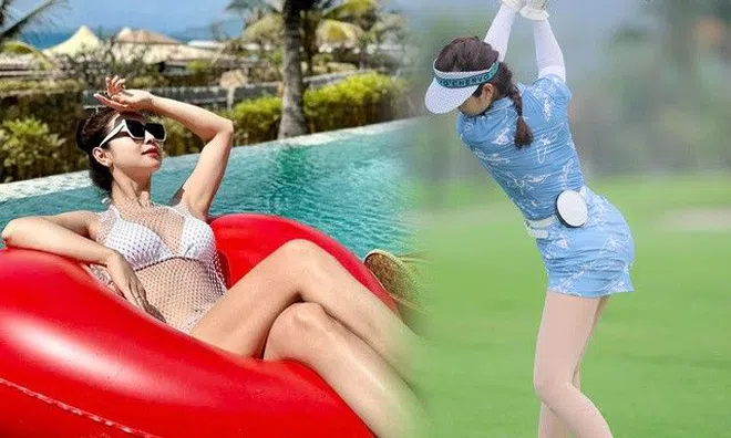 "Hoa hậu của các Hoa hậu" chơi môn thể thao nhà giàu khư khư vũ khí nhọn hoắt, khoe đường cong chữ S dù đã 4 con