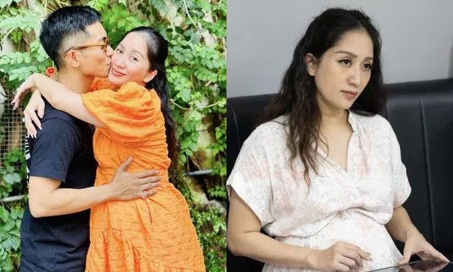 Phan Hiển ngày càng nhỏ bé khi đứng cạnh Khánh Thi, nữ kiện tướng dancesport bầu to 7 tháng vẫn "tung tăng"