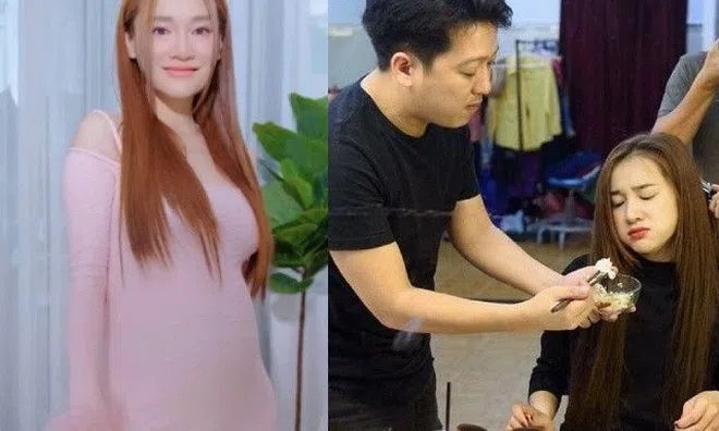 Nhã Phương bầu 5 tháng chỉ nặng hơn 50kg, Trường Giang lo bạc tóc, thực đơn dọn sẵn thấy vợ ăn thừa là buồn