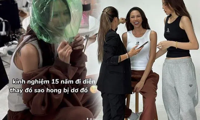 Hậu trường chụp ảnh của cô giáo dạy Hoa hậu tạo dáng, cách thay đồ "độc nhất vô nhị"