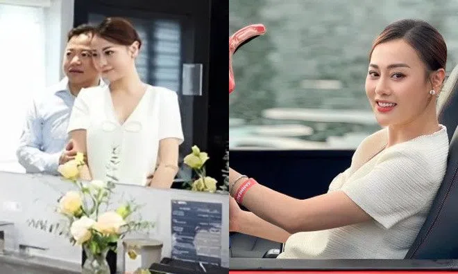 Mang song thai ở tháng thứ 3, bụng bầu Phương Oanh đã "vượt mặt" khi đứng cạnh Shark Bình
