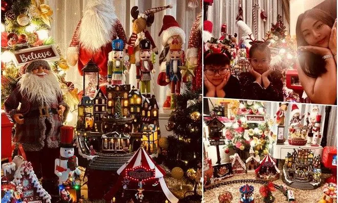 Mẹ Hà Nội chi 50 triệu trang trí Giáng sinh, đưa cả thế giới cổ tích vào nhà tặng con