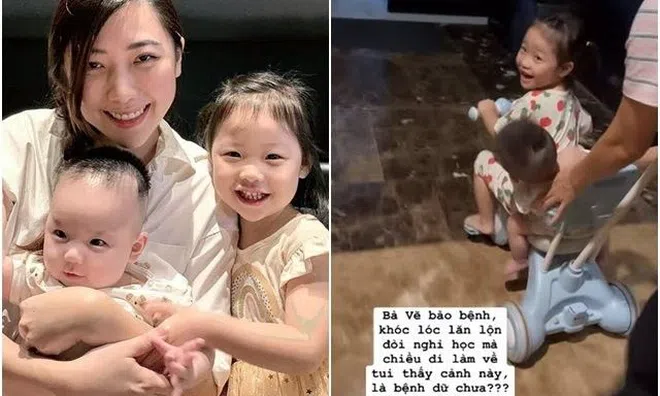 Con gái đòi nghỉ học vì ốm, mẹ bất ngờ khi đi làm về thấy cảnh tượng trái ngược