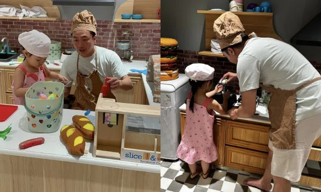 Cường Đô La lộ khoảnh khắc "về nhà làm cá con" trước mặt vợ, "xả vai" chủ tịch vì ái nữ