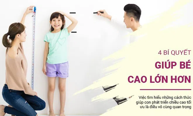 4 điều cha mẹ nên biết để giúp con cao lớn hơn