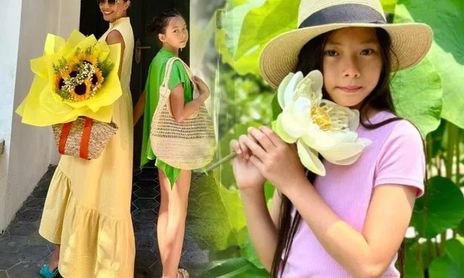 Con gái lai của Đoan Trang và chồng Thụy Điển 10 tuổi chưa thấy bắp chân, hứa hẹn chiều cao ấn tượng
