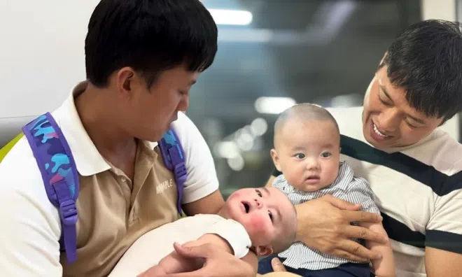 Quách Ngọc Tuyên xót lòng vì quý tử mới sinh mắc bệnh, phải ẵm đi chạy chữa nhiều nơi