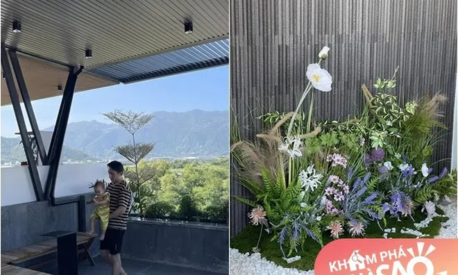 Vợ Phan Mạnh Quỳnh hé lộ điểm đặc biệt trên sân thượng căn biệt thự biển Nha Trang của hai vợ chồng