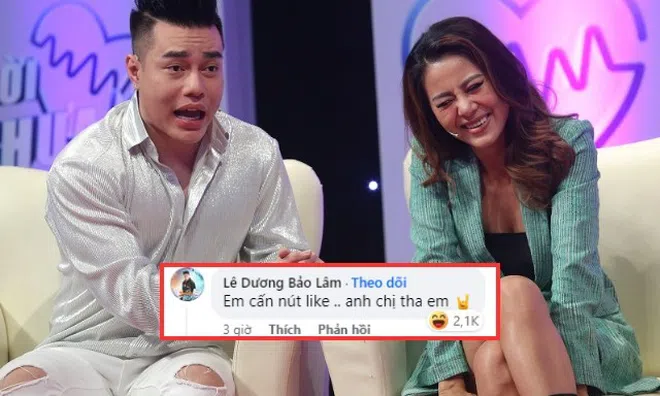 Lê Dương Bảo Lâm bất ngờ ấn like bài viết "khịa" Nam Thư dù từng trốn vợ đi với đàn chị, gọi không dám nghe máy