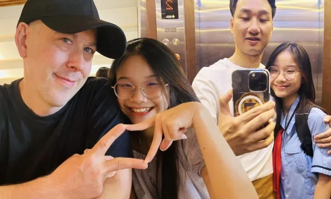 Con gái MC Thành Trung được bố Tây tự tay nuôi nấng, yêu thương từng chút dù không cùng huyết thống